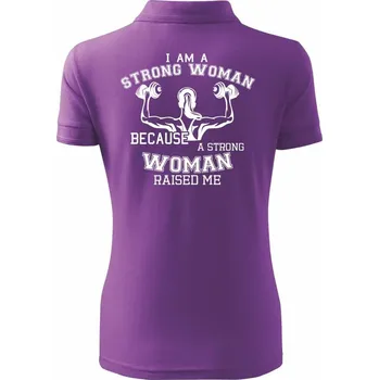 Strong Woman - Polokošile dámská Pique Polo - S ( Fialová )