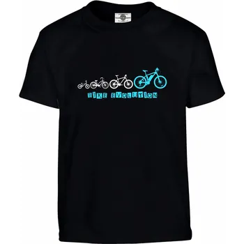 Chlapecké tričko Tričko Bike Evolution Druh: Dětské, Barva: Černá, Velikost: 110-XS