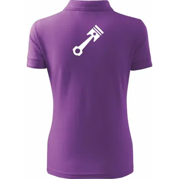 Píst jednoduchý - Polokošile dámská Pique Polo - L ( Fialová )
