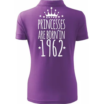 Princesses are born in 1962 - Polokošile dámská Pique Polo - 2XL ( Fialová )