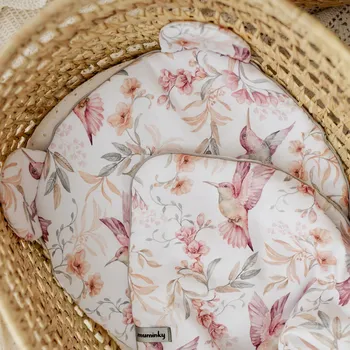 Polštář Pro Miminka Polštář "Medvídek" 100% Bavlna plochý, pohodlný, Kolibříci