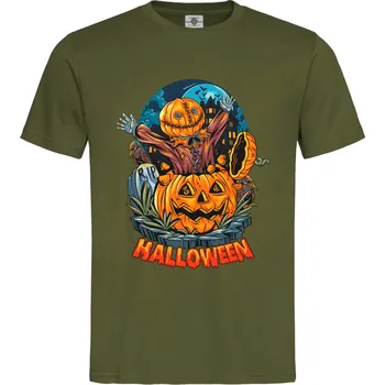 Pánská móda Tričko Halloween RIP Druh: Dětské, Barva: Khaki, Velikost: 122-S