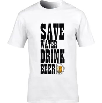 Pánské tričko Tričko Chraňte vodu pijte pivo Druh: Pánské, Barva: Bílá, Velikost: M