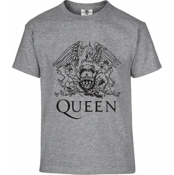 Pánské tričko Tričko Queen Druh: Dětské, Barva: Šedá, Velikost: 122-S