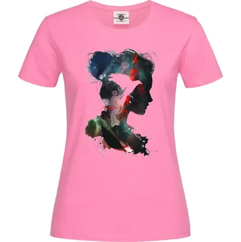 Tričko Abstract Women Druh: Dámské, Barva: Růžová, Velikost: S