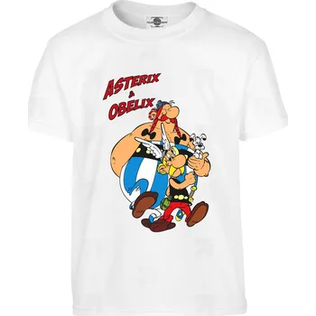 Pánské tričko Tričko Asterix & Obelix Druh: Dětské, Barva: Bílá, Velikost: 110-XS