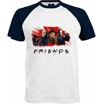 Pánské tričko Tričko Friends | Horror Monsters Druh: Pánské, Barva: Navy | Bílá, Velikost: L