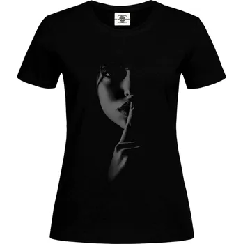 Dámské tričko Tričko Pššššt Druh: Dámské, Barva: Černá, Velikost: S