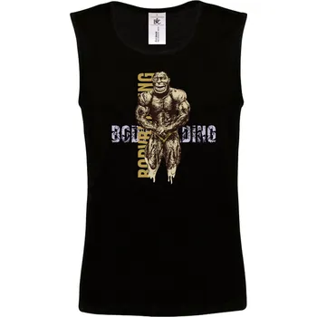 Pánské tričko Tričko Bodybuilding Druh: Pánské, Barva: Černá, Velikost: XL