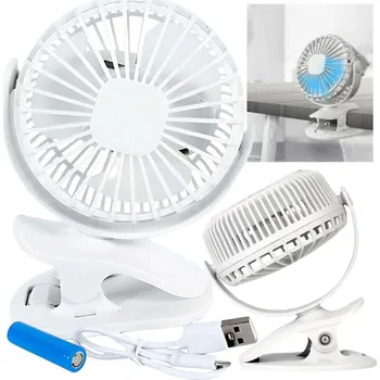 Domácí ventilátor Mini ventilátor SANDOS KLIMATIZACE S KLIPEM bílý