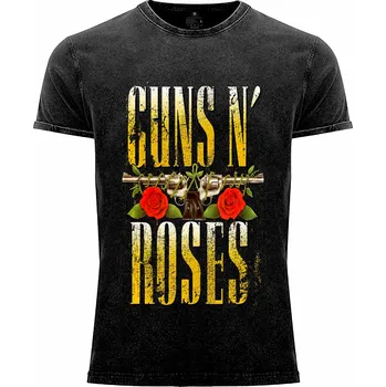 Pánské tričko Tričko Guns n' Roses Druh: Pánské, Barva: Černá žíhaná, Velikost: S