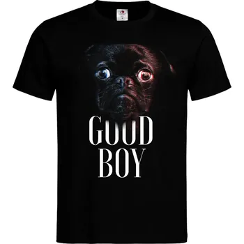 Pánské tričko Tričko Good Boy | Buldoček Druh: Pánské, Barva: Černá, Velikost: XL