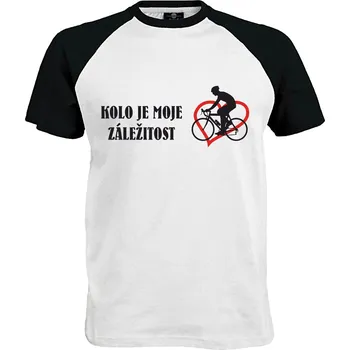 Pánské tričko Tričko Kolo je moje srdcová záležitost Druh: Pánské, Barva: Černá žíhaná, Velikost: M