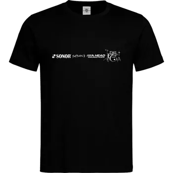 Pánské tričko Tričko Drum set | Sonor Druh: Pánské, Barva: Černá, Velikost: S