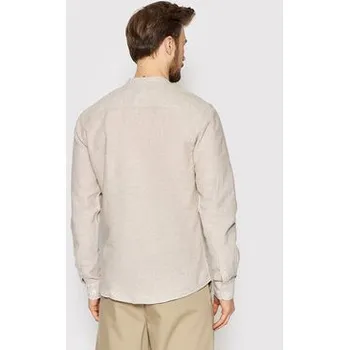 Pánská košile Only & Sons Košile Caiden 22019173 Béžová Slim Fit XXL