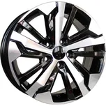 Alu kola Racing Line B5837, 17x7 5x108 ET42, černá + leštění