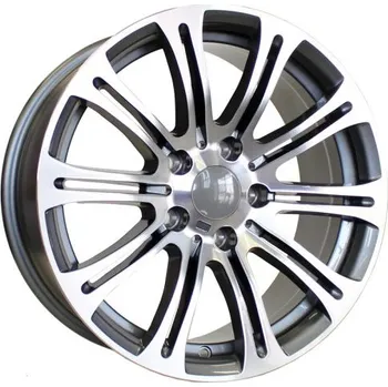 Alu kolo Alu kola Racing Line E568, 17x7.5 5x120 ET34, šedivá + leštění
