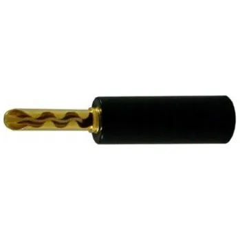 Elektrická zásuvka Bananek konektor / zásuvka, plastový, HQ černý (černá)