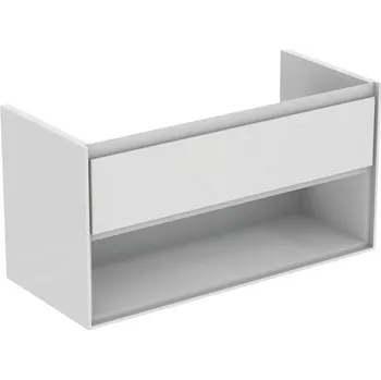 Koupelnový nábytek Koupelnová skříňka pod umyvadlo Ideal Standard Connect Air 100x44x51,7 cm hnědá mat/bílá mat E0828VY
