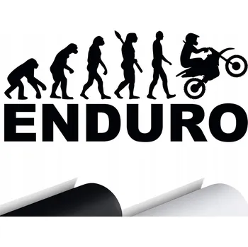Samolepicí dekorace na vozidlo NÁLEPKA na auto EVOLUCE ENDURO MOTOCYKL 15x7