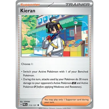 Sběratelská karetní hra Kieran 113/131 - Prismatic Evolutions Typ karty: Non-Holo