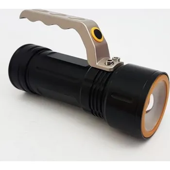 Ruční LED svítilna 8000 ZOOM - černá