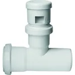 Přivzdušňovací hlavice DN40 Plast Brno bílá polypropylen AVPO440