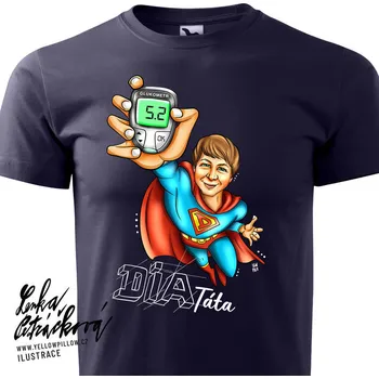 DIA triko Dia táta vel. XL, tm. modrá, pánské