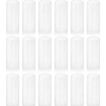 Svíčka Tradiční parafínová svíčka bez vůně Drobo 18 ks