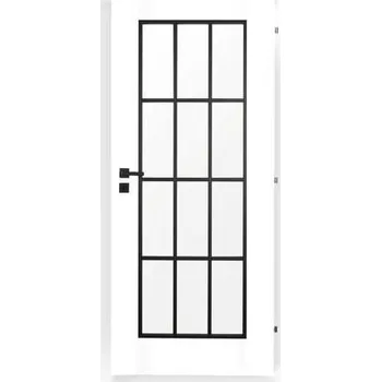 Stavebniny Interiérové dveře Naturel Zaria pravé 90 cm bílá ZARIA5CPLB90P