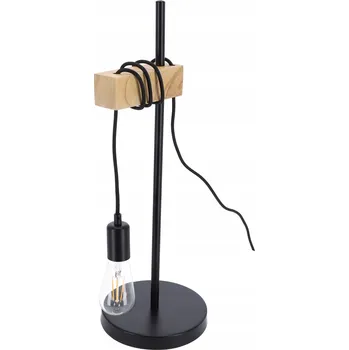 Lampička Stolní lampa SCANDI - Dřevo - LED E27