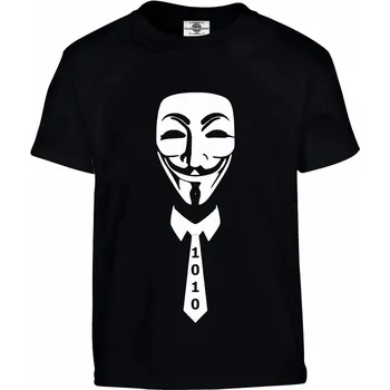 Pánské tričko Tričko Anonymous Druh: Dětské, Barva: Černá, Velikost: 122-S