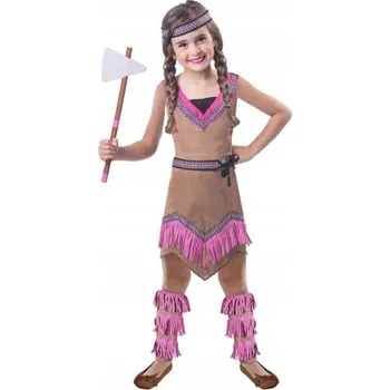 Karnevalový kostým Kostým Indiánky Pocahontas, velikost 6-8 let (128 cm)