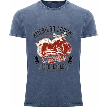 Pánské tričko Tričko American legend Druh: Pánské, Barva: Denim žíhaná, Velikost: M