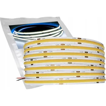 LED páska LED pásek COB VÝKONNÝ 24V 528 diod/m 14W/m barva bílá STUDENÁ PRO 5m