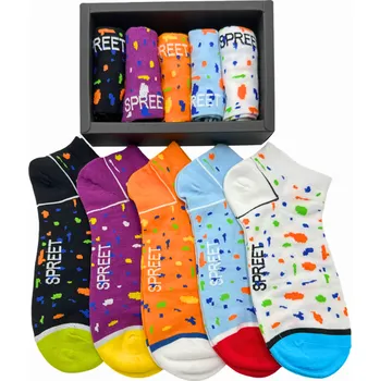 Pánské ponožky SET 5 Párů - Ponožky v dárkové krabičce CW421 Velikost: 35-38