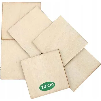 Obraz Kulatá dřevěná podložka 10 x 10 cm