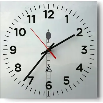 Hodiny Kuchyňské nástěnné hodiny 30x30 Abstrakce Skleněné hodiny do obýváku Moderní Tiché