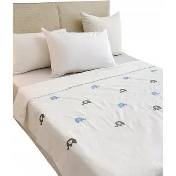 Prostěradlo Přehoz ESTILA polyester 160 cm x 220 cm bílý