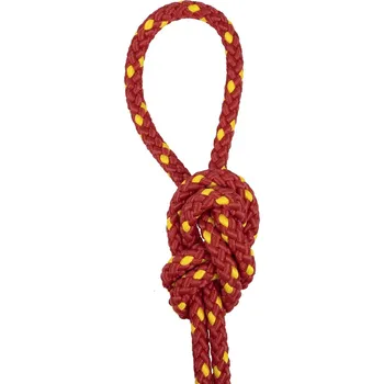 Lano Šňůra PPV 8mm bez jádra Červená žlutá tečka