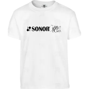 Pánské tričko Tričko Sonor drums Druh: Dětské, Barva: Bílá, Velikost: 122-S