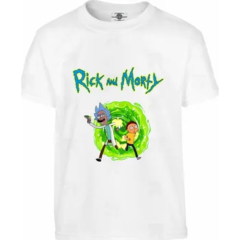 Pánské tričko Tričko Rick And Morty Druh: Dětské, Barva: Bílá, Velikost: 110-XS