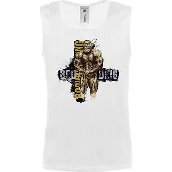 Pánské tričko Tričko Bodybuilding Druh: Pánské, Barva: Bílá, Velikost: XL