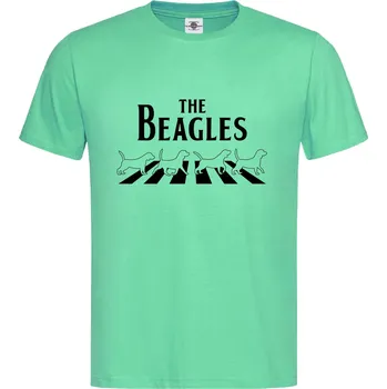 Pánské tričko Tričko The Beagles Druh: Pánské, Barva: Světle Zelená, Velikost: S