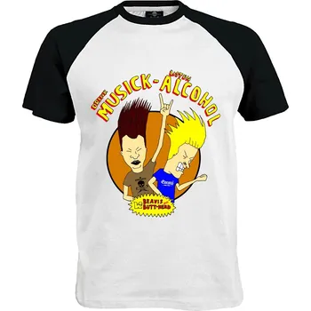 Pánské tričko Tričko Beavis And Butt-Head | WTF Druh: Pánské, Barva: Černo | Bílá, Velikost: S