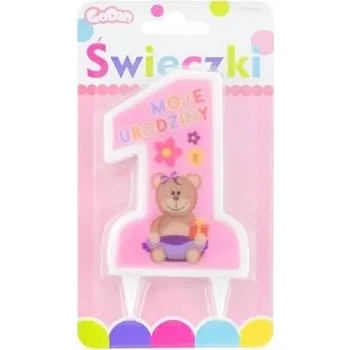 Svíčka Svíčka Godan 1. narozeniny 1 kus