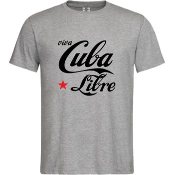 Pánské tričko Tričko Viva Cuba Libre Druh: Pánské, Barva: Šedá, Velikost: M