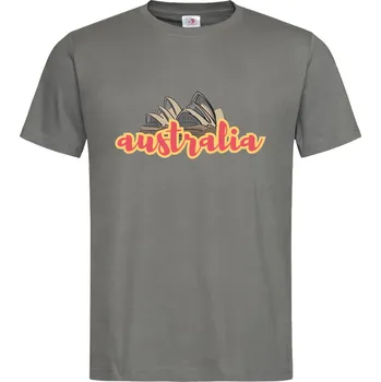 Pánské tričko Tričko Austrálie Druh: Pánské, Barva: Břidlice, Velikost: S