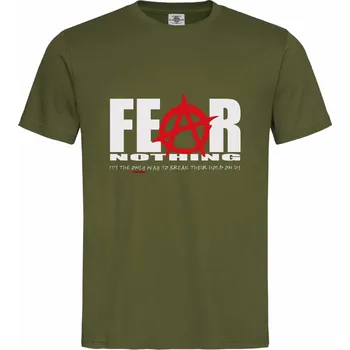 Pánské tričko Tričko Fear Nothing Druh: Dětské, Barva: Khaki, Velikost: 134-M