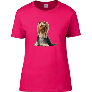 Dámské tričko Tričko Yorkshire Druh: Dámské, Barva: Fialově rudá, Velikost: L